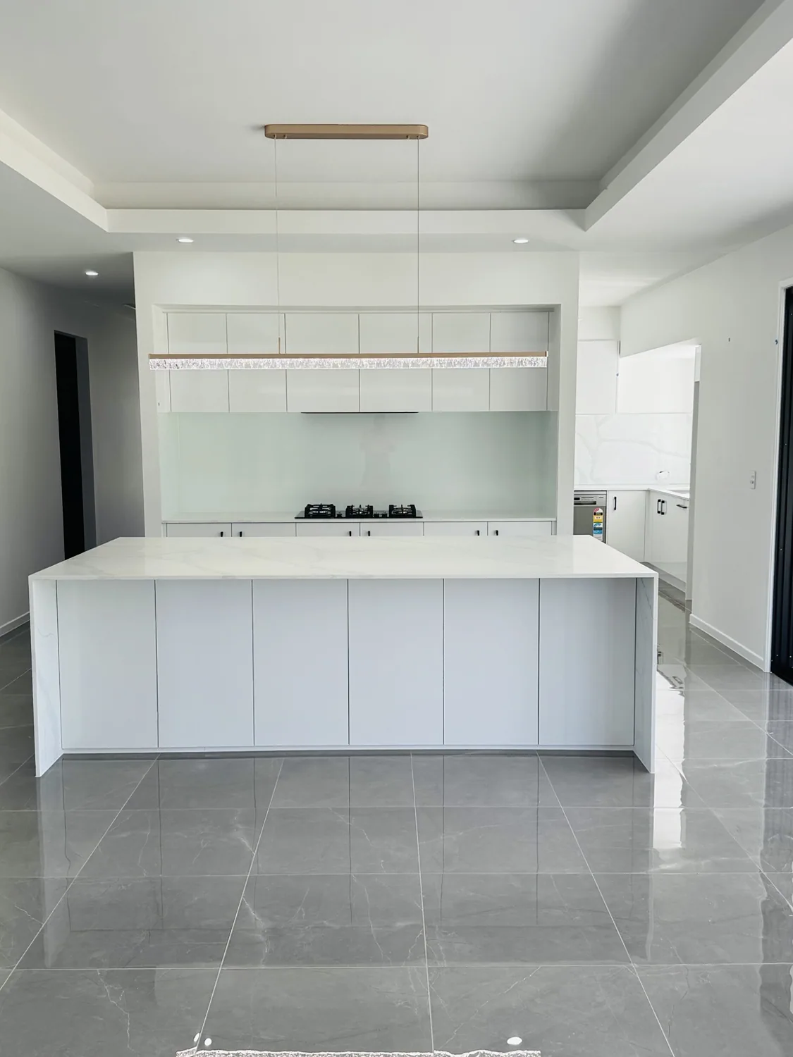 Bright handover finish photographed at a property